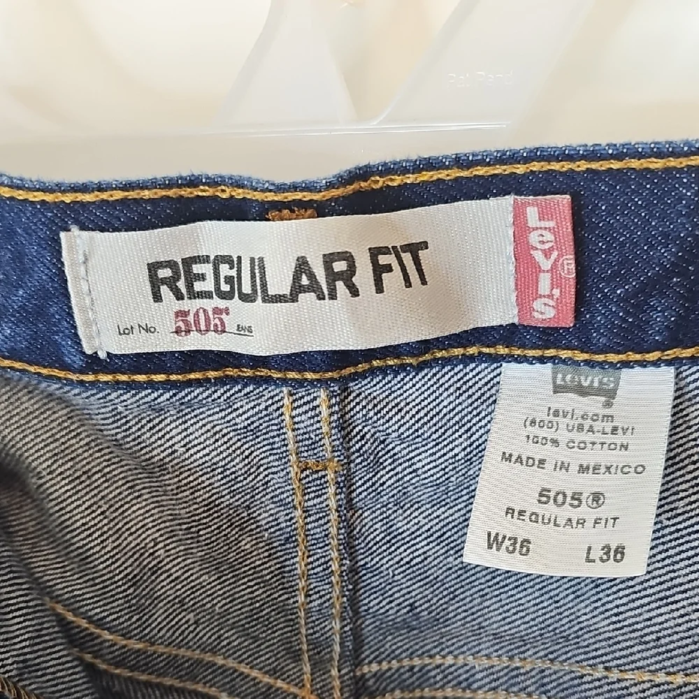 Levi's‎ Men's Dark Indigo Straight Jeans Size W36 L36